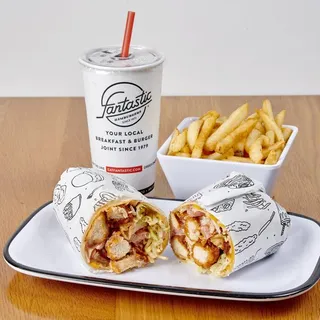 #16. Chicken Wrap Combo