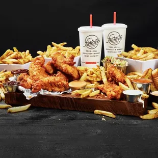 chicken wings and fried chicken, food