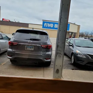 cars parked in a parking lot