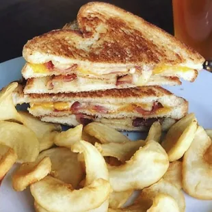 I'm Seeing Triple Grilled Cheese with Bacon