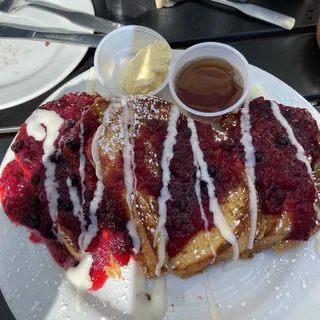 Huckleberry Stuffed French Toast