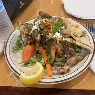 Greek salad grilled chicken