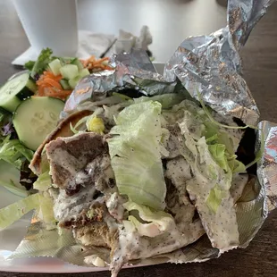 The Gyro with side salad