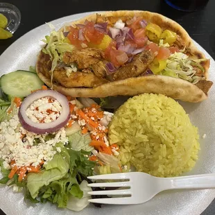 Spicy Chicken Gyro... small size!