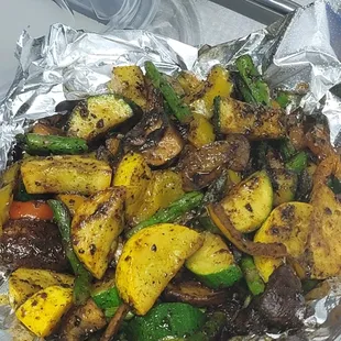 Zucchini, Sqaush and Asparagus mix