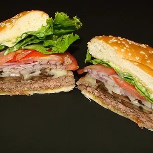 EAT Catering &amp; Cafe Sauteed Mushroom &amp; Swiss Burger