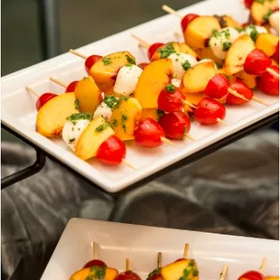 Peach Caprese Skewers