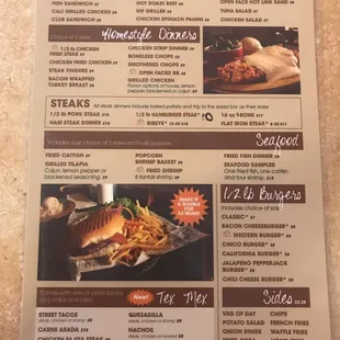 Menu back