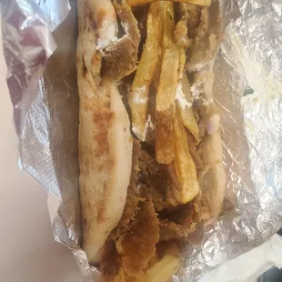 Lamb gyro lunch special - includes fries