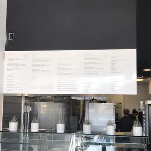 Wall menu