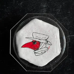 One of the cookies from a custom requested Friday the 13th sugar cookie box!