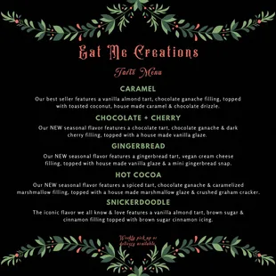 Holiday Menu