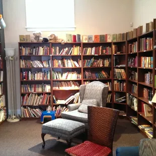 Seating area in the back.