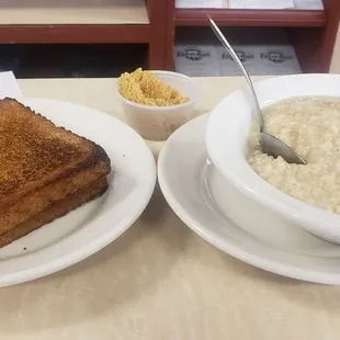 Oatmeal and toast!