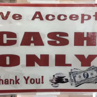 Cash Only!