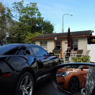 Don't drive past it. 408 underpass is steps away