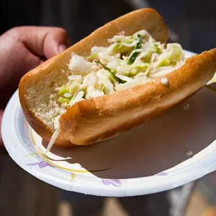 Pulled Rabbit Sandwich