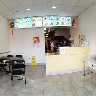 Counter service only here. So bring it home to enjoy.