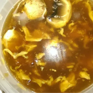 Hot and sour soup was amazing.