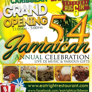 Grand Opening Event &amp; Jamaican Emancipation and Independence Celebration