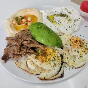 a plate of food on a table