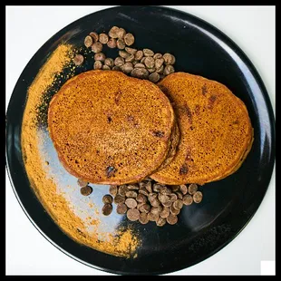 Double Dark Chocolate Protein Pancakes