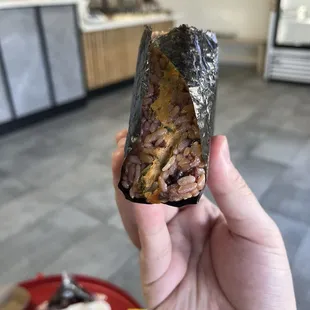 Tuna buldak rice ball