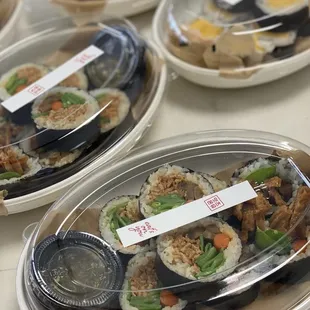 a variety of sushi