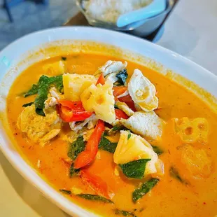 36. Pineapple Curry with Chicken