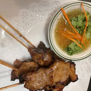 Moo Ping (BBQ Pork Satay)