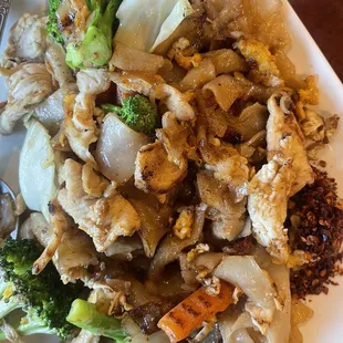 54. Pad See-Ew with chicken