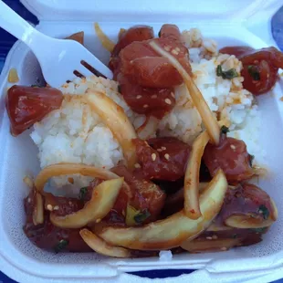 $6.00 ahi poke bowl Fresh Catch