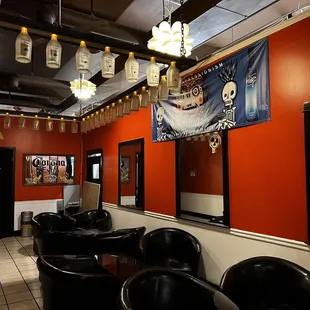the interior of a restaurant