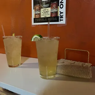 Lime margaritas