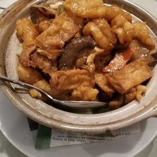 Tofu with Fish Clay Pot