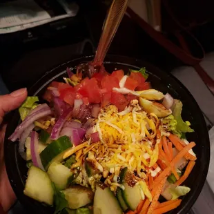 a bowl of salad