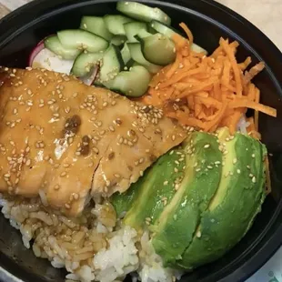 teriyaki Asian-Style Salmon Rice Bowl