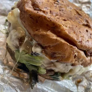 Mushroom Pesto Impossible Burger