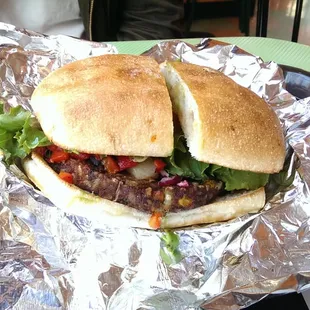 Vegetarian Pineapple burger