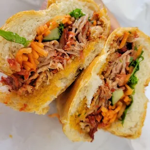 &quot;regular banh mi&quot; (roast pork &amp; meatball)