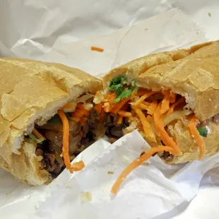 5.99 for the 8&quot; grilled pork banh mi. Yum.