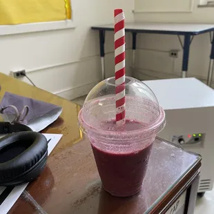 Antioxidant Smoothie. Delicious. Not too thick.