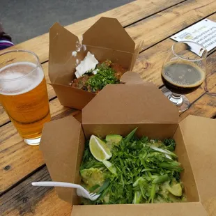 salads, food