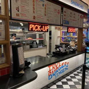 Irvs burgers counter