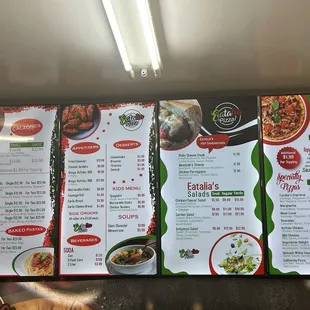 ramen and noodles, menu