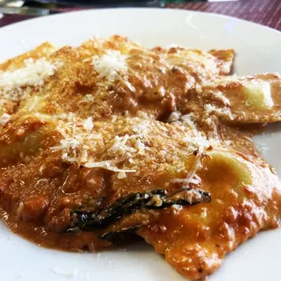 #7 seafood ravioli $17.45