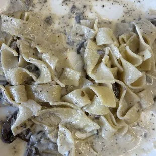 Cream of mushroom sauce. OMG! Good!