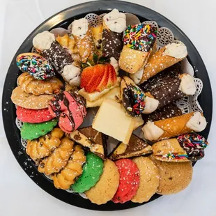 a platter of pastries