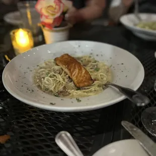 Carbonara with Salmon