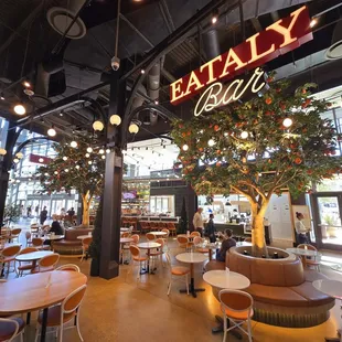 Open seating area. Lots of space with outdoor seating, also.